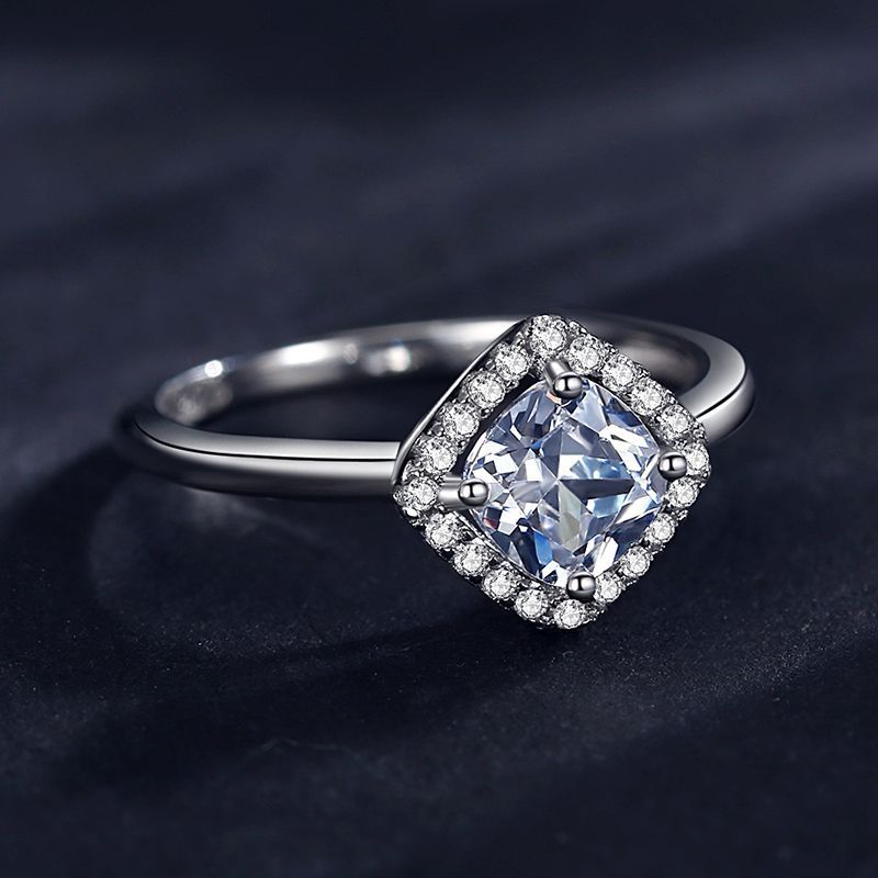 The Radiant Halo Moissanite Diamond Ring - Imperiss
