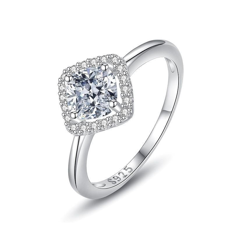 The Radiant Halo Moissanite Diamond Ring - Imperiss