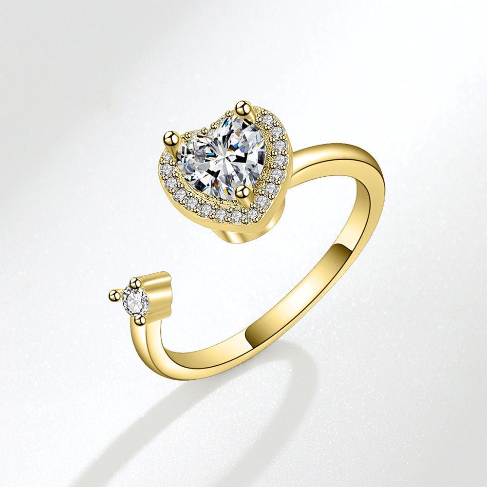 Love Heart - shaped Ring - Imperiss